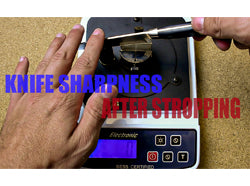 Sharpness Testing of a Torjiro Petty Knife After Stropping- Video
