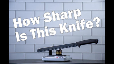 Testing the sharpness of an Slicing Knife  - Video