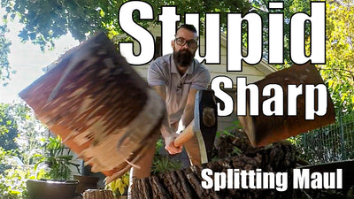 Making A Splitting Maul Unnecessarily Sharp - Video