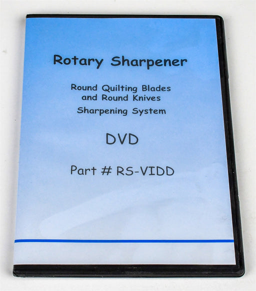 Model 328 Rotary Sewing Blades Sharpening Instructional DVD