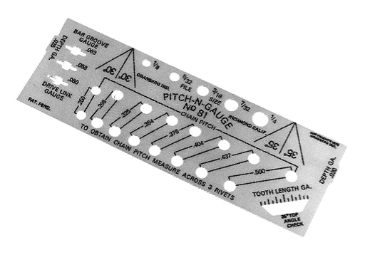 Pitch-N-Gauge Saw Chain Check Tool