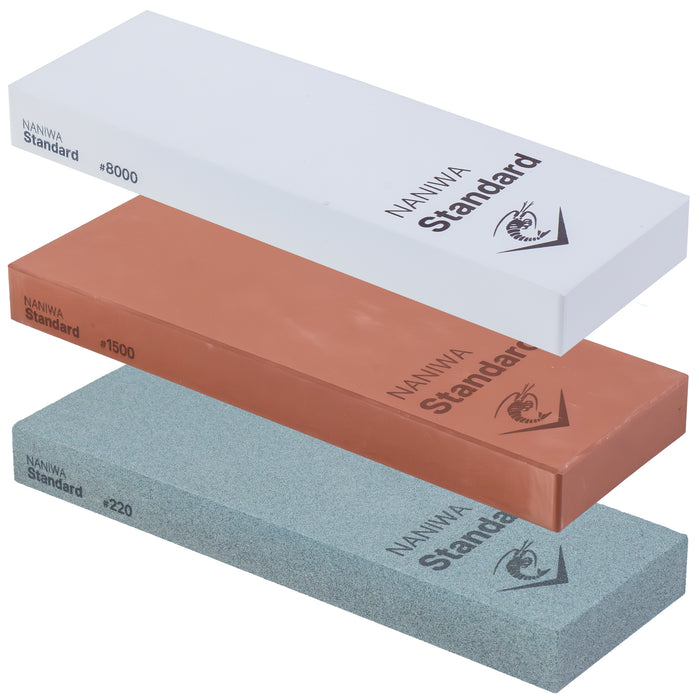 Naniwa 3-Stone Standard Traditional Set with 8000 Grit