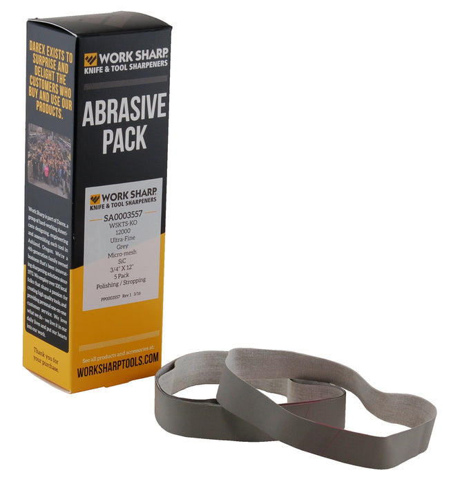 Work Sharp WSKTS-KO 12,000 Ultra-Fine Belt Kit