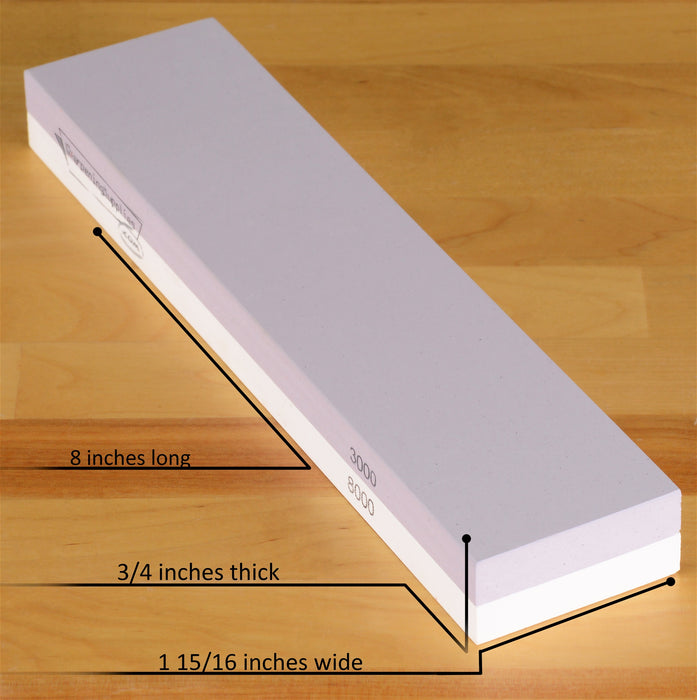 Double-Sided 8" Sharpening Supplies Water Stone Kit