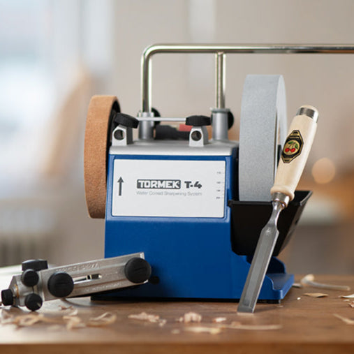 Tormek T-4 with Free Kirschen Chisel and SE-77 Square Edge Jig