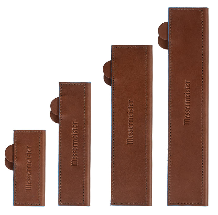 Messermeister Leather Edge-Guard with Magnetic Closure - Saddle Brown