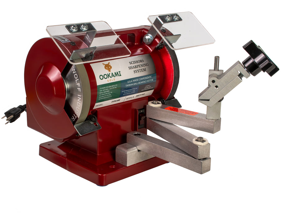 Twice As Sharp Scissor Sharpener Ookami Gold Package