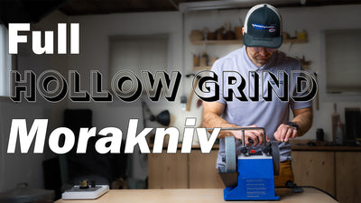Sharpening a Hollow Grind on a Knife  - Video