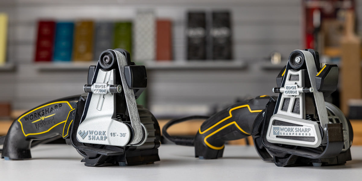 Work Sharp Ken Onion Knife Tool Sharpener Comparison Mk. 1 vs. Mk. Sharpening Supplies