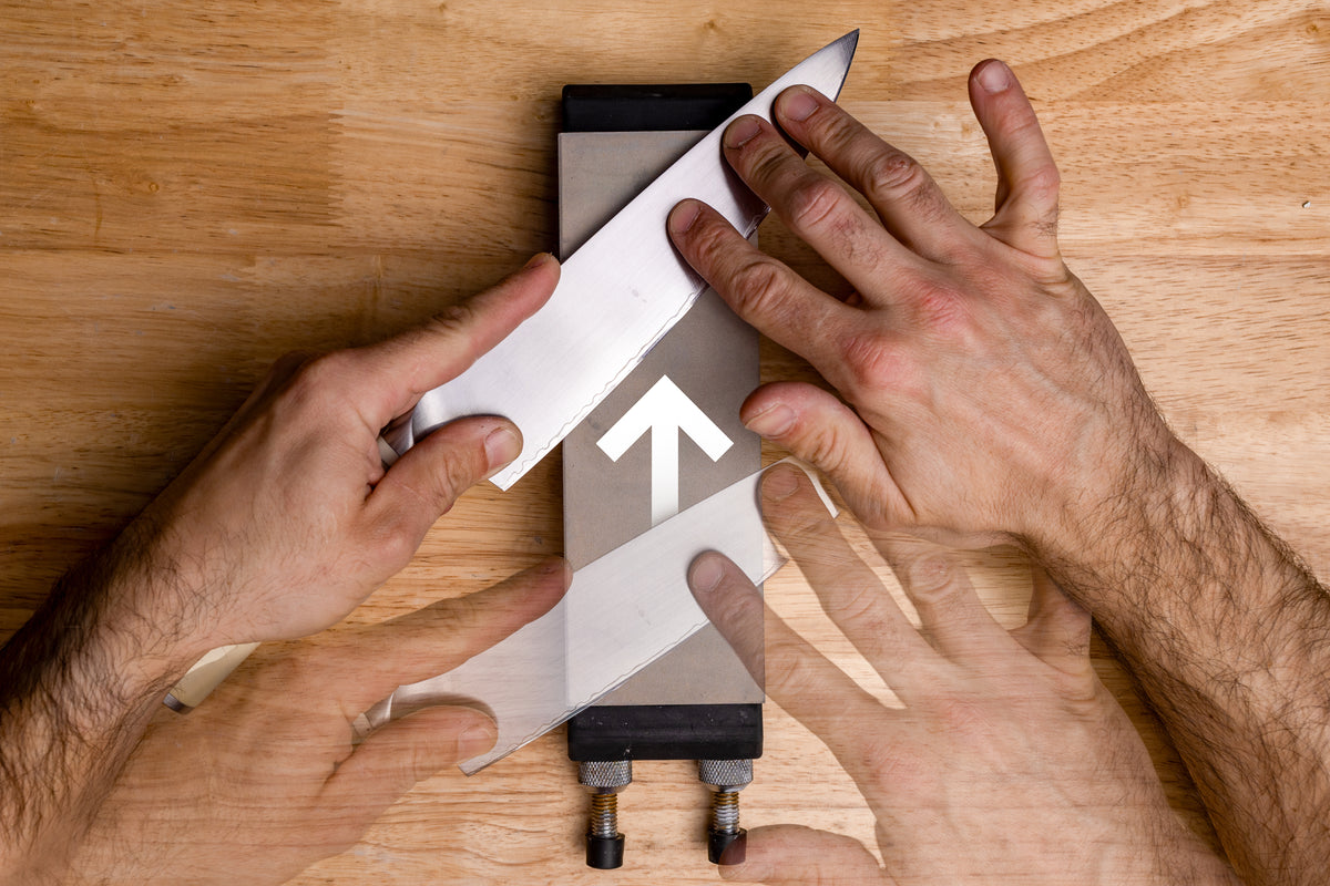 Should you push or pull when sharpening a knife? — Sharpening Supplies