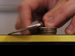 Find Knife Sharpening Angle With Quarters - Video