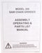 Manual for Model 308 Chain Grinder