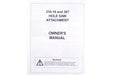 Manual for Model 3109586 Hole Saw Sharpener for 310-16 and 310