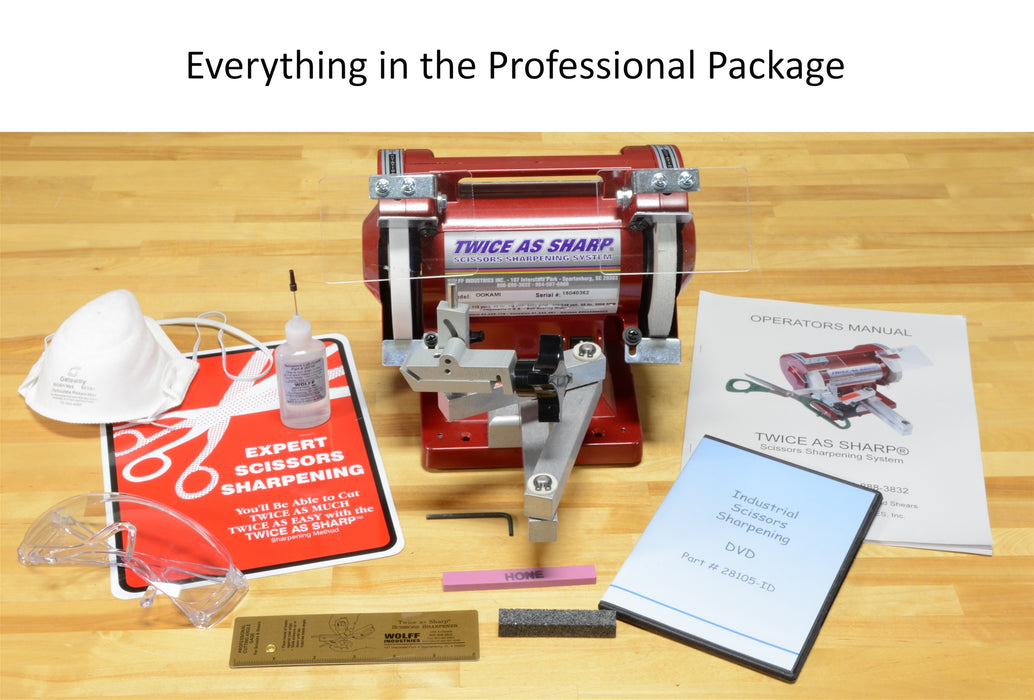 Twice As Sharp Scissor Sharpener Professional Package