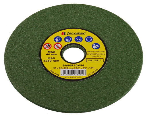 Tecomec 5-3/4" x 1/8" Chainsaw Grinding Wheel 80 Grit