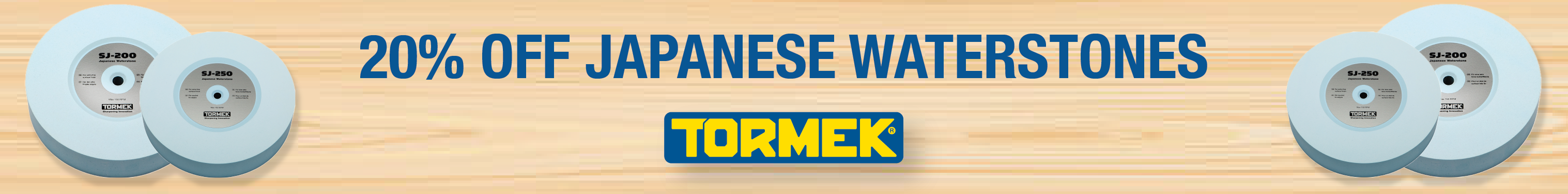 20% Off Tormek Japanese Waterstones