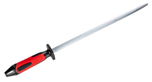 F. Dick 14" Regular Cut Round Steel, Red/Black 2K Handle