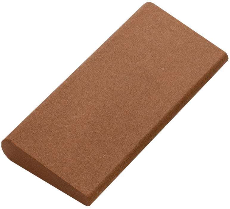 Aluminum Oxide Round Edge Slip Stone 4 1/2" x 2 1/8" x 5/8" - 5/16"