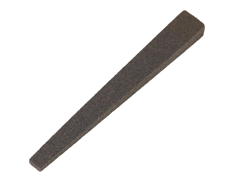 Aluminum Oxide Silversmiths' Flat Double Tapered Stone 4" x 1/2" - 1/4" x 5/16" - 1/8"