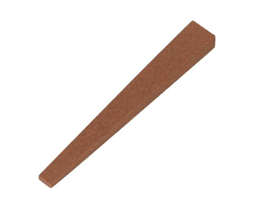 Aluminum Oxide Silversmiths' Flat Double Tapered Stone 4" x 1/2" - 1/4" x 5/16" - 1/8"