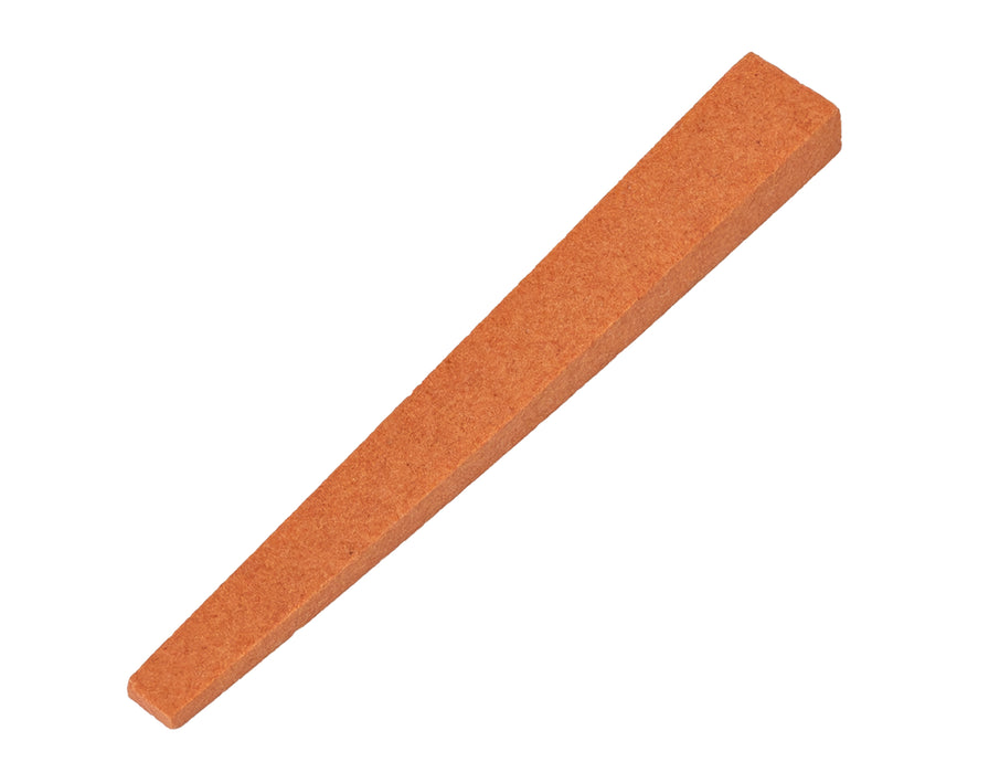 Aluminum Oxide Silversmiths' Flat Double Tapered Stone 4" x 1/2" - 1/4" x 5/16" - 1/8"