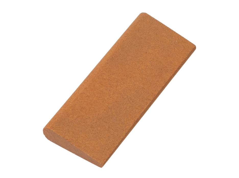 Aluminum Oxide Round Edge Slip Stone 4 1/2" x 1 3/4" x 1/2" - 3/16"