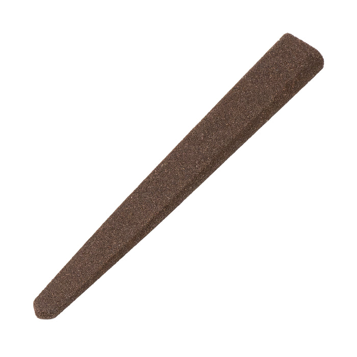 Aluminum Oxide Silversmiths' Oval Double Tapered Stone 4" x 1/2"-3/16" x 3/16" - 1/16"