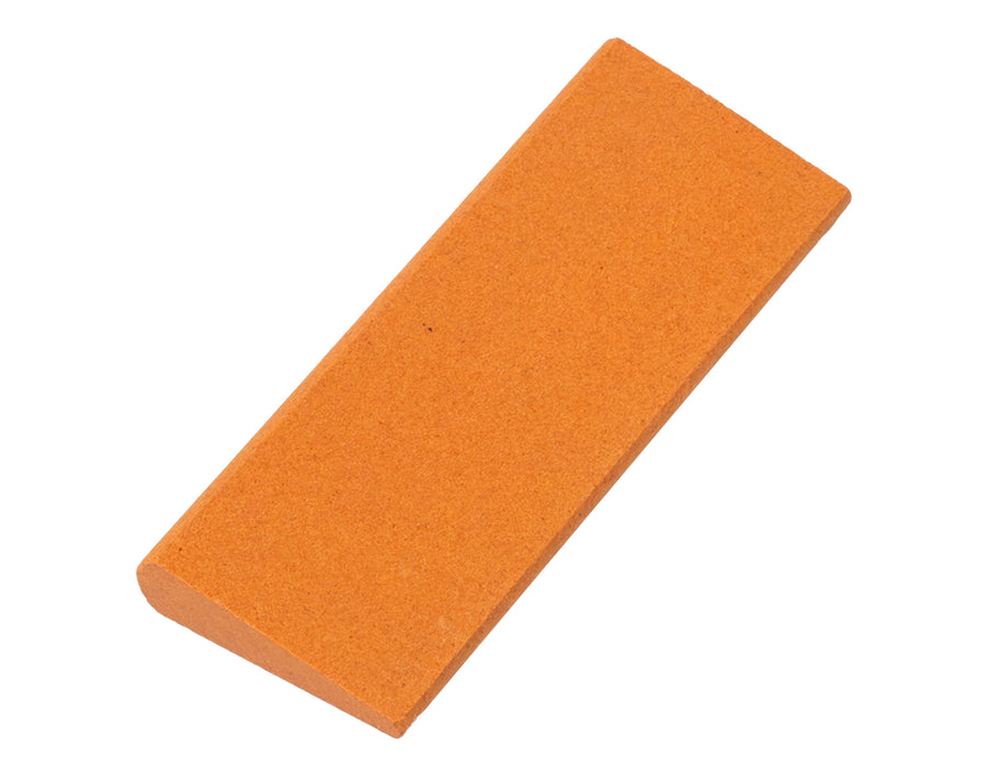 Aluminum Oxide Round Edge Slip Stone 4 1/2" x 1 3/4" x 1/2" - 3/16"