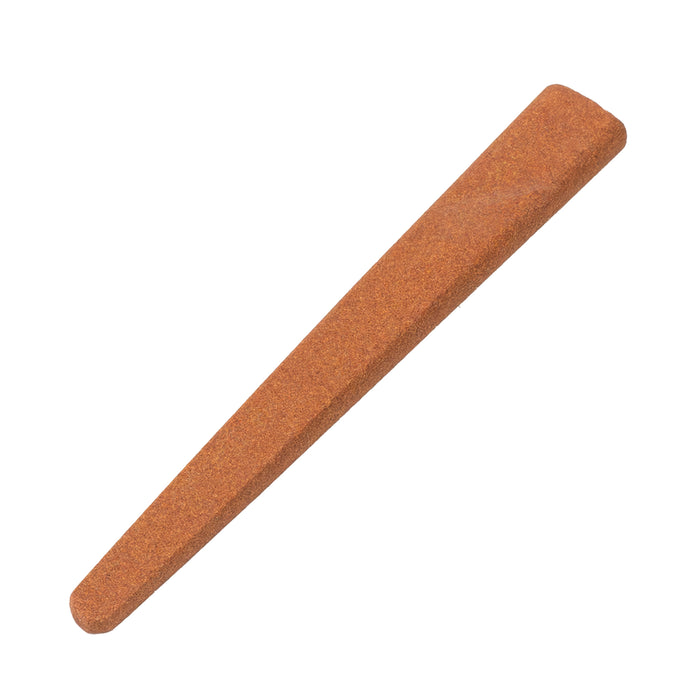 Aluminum Oxide Silversmiths' Oval Double Tapered Stone 4" x 1/2"-3/16" x 3/16" - 1/16"