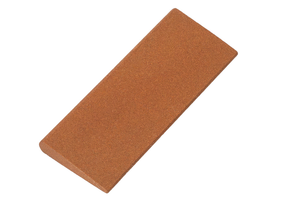 Aluminum Oxide Round Edge Slip Stone 4 1/2" x 1 3/4" x 3/8" - 1/8"