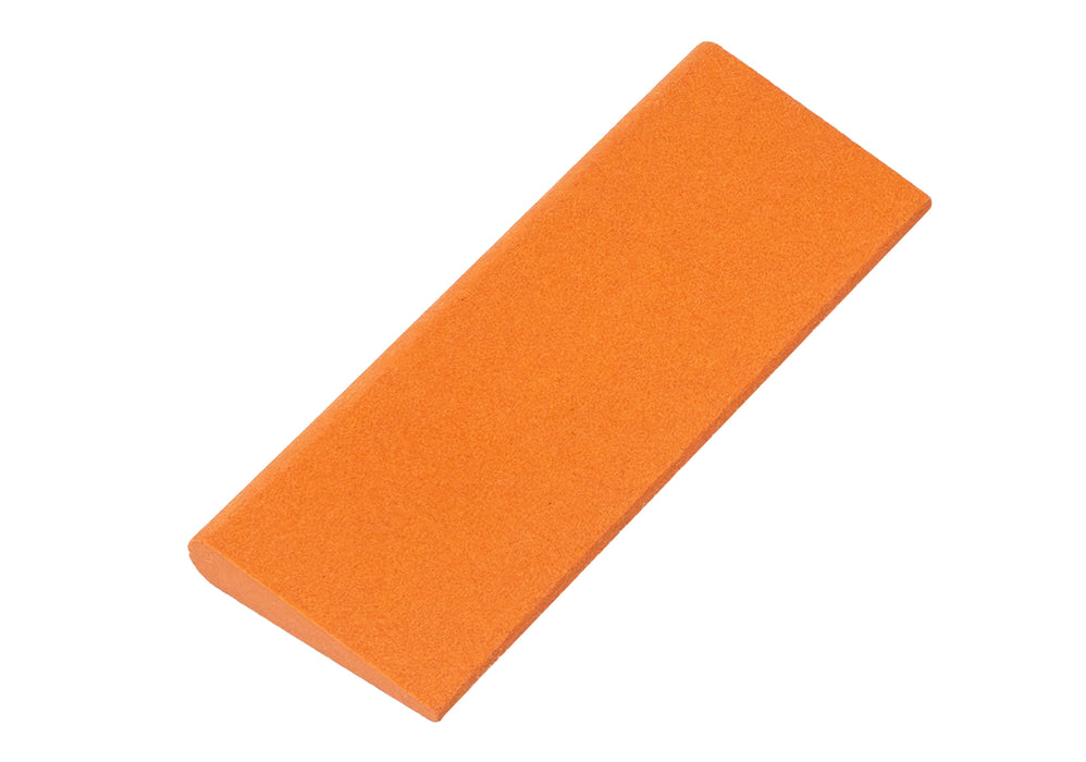 Aluminum Oxide Round Edge Slip Stone 4 1/2" x 1 3/4" x 3/8" - 1/8"