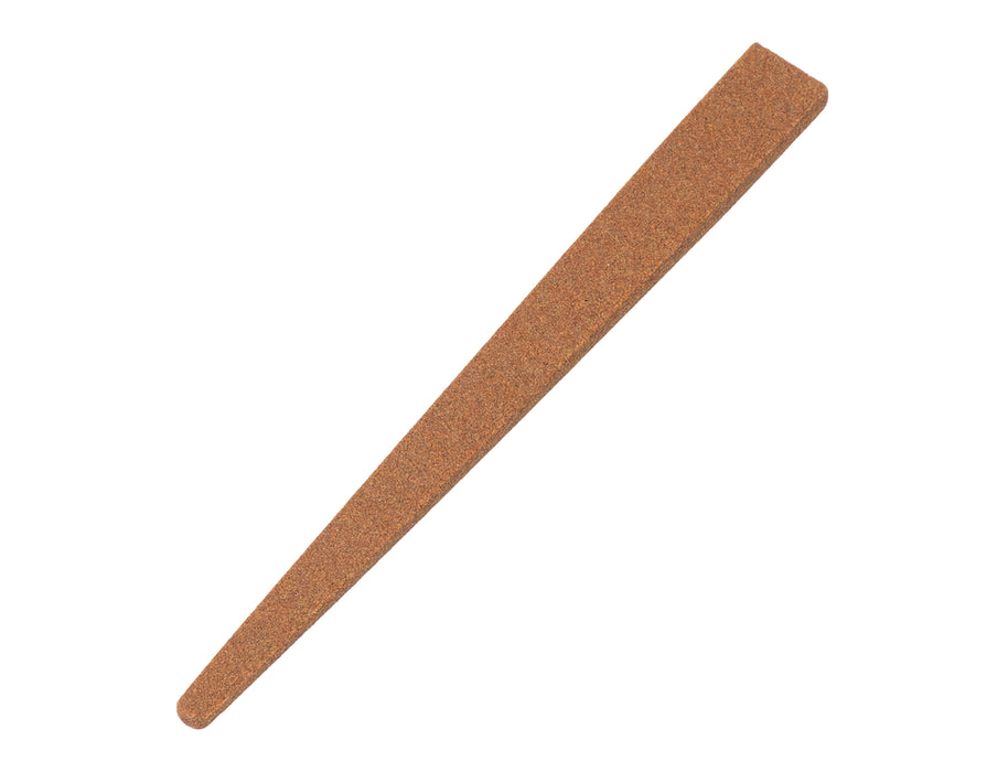 Aluminum Oxide Silversmiths' Oval Double Tapered Stone 4" x 3/8"-3/16" x 1/8" - 1/16"