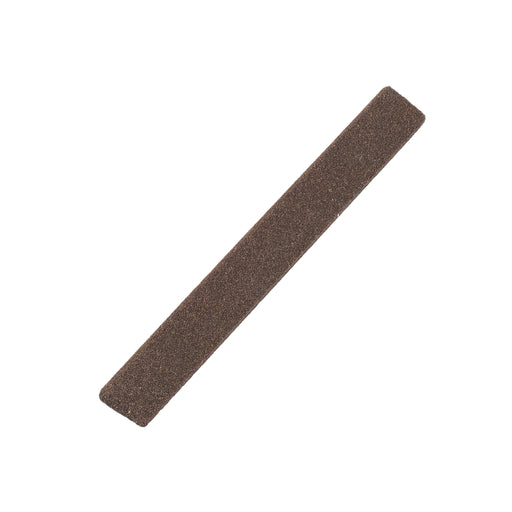 Aluminum Oxide Silversmiths' Oval Flat Tapered Sides Stone 4" x 7/16" x 3/16" - 1/8"