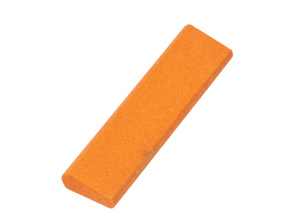 Aluminum Oxide Round Edge Slip Stone 4" x 1" x 7/16"- 3/16"