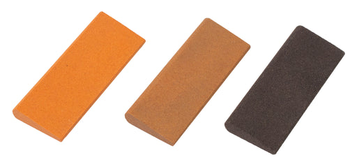 Aluminum Oxide Round Edge Slip Stone 4 1/2" x 1 3/4" x 1/2" - 3/16"