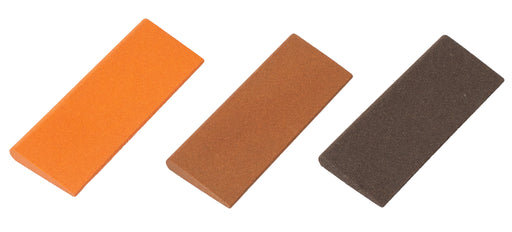 Aluminum Oxide Round Edge Slip Stone 4 1/2" x 1 3/4" x 3/8" - 1/8"