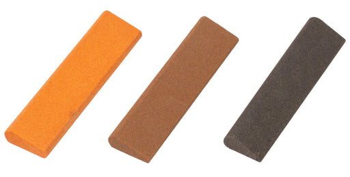 Aluminum Oxide Round Edge Slip Stone 4" x 1" x 7/16"- 3/16"