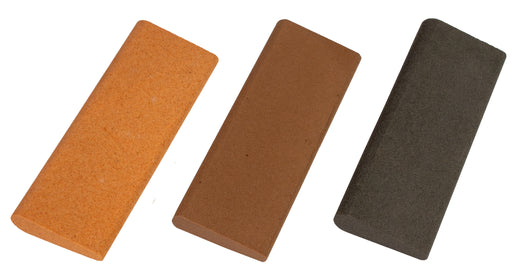 Aluminum Oxide Round Edge Slip Stone 6" x 2 1/4" x 3/4"-3/8"