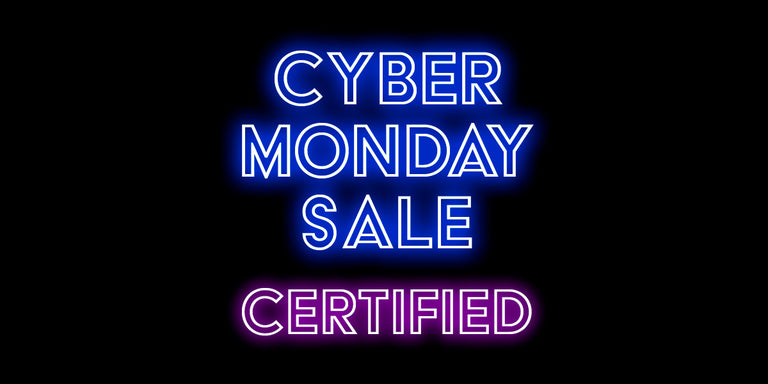 Cyber Monday Sale Certified