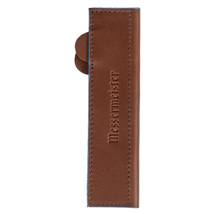 Messermeister Leather Edge-Guard with Magnetic Closure - Saddle Brown