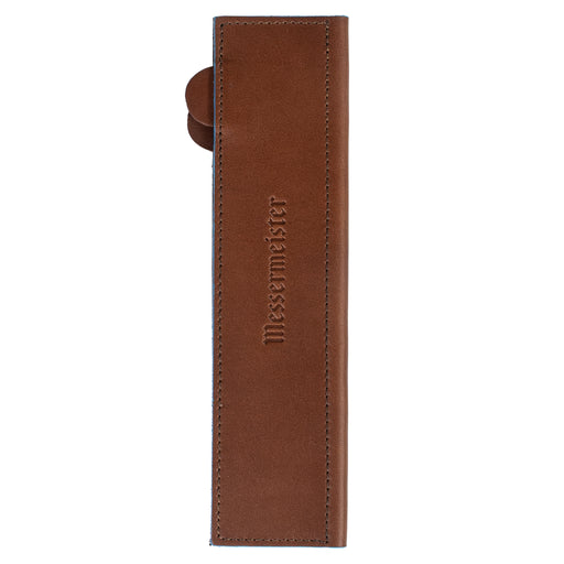 Messermeister Leather Edge-Guard with Magnetic Closure - Saddle Brown