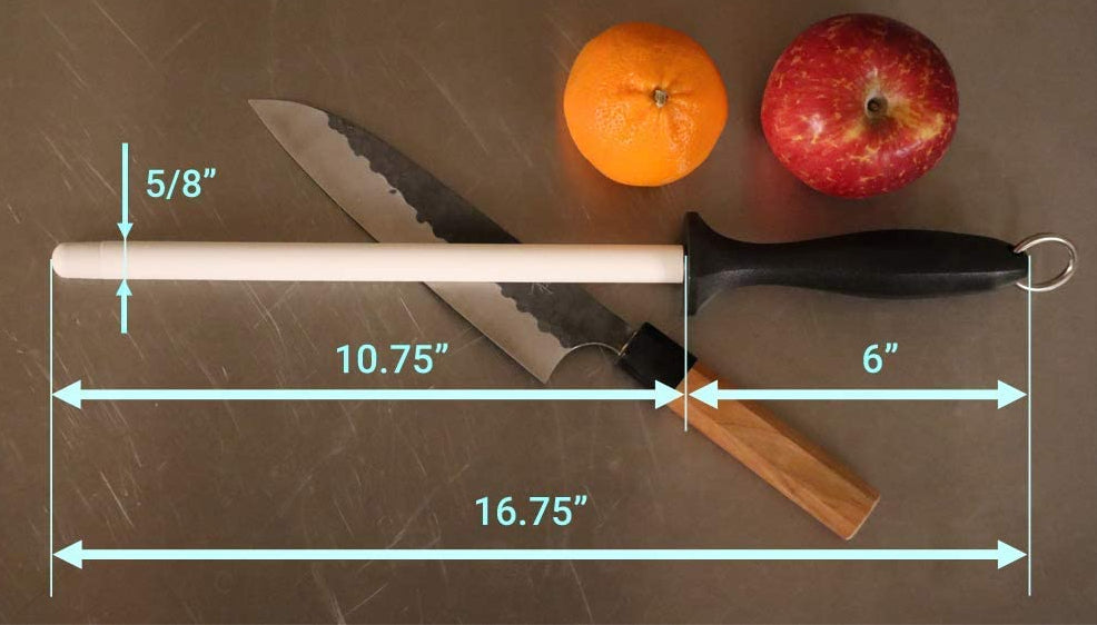 Ceramic Sharpening Rod with Angle Guides