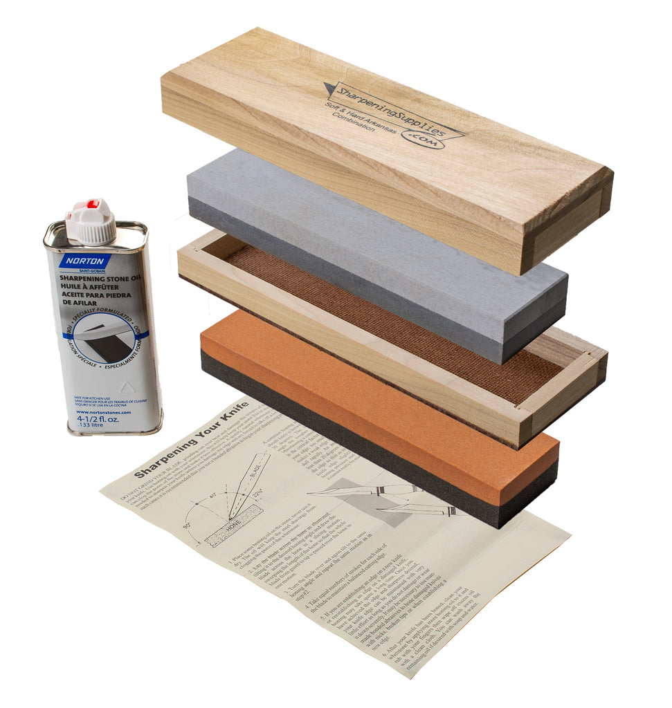 Oil Stone and Soft/Hard Arkansas Kit — Sharpening Supplies