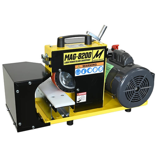 Magna-Matic MAG-8200B Lawn Mower Blade Sharpener, Belt Grinder, 1 HP