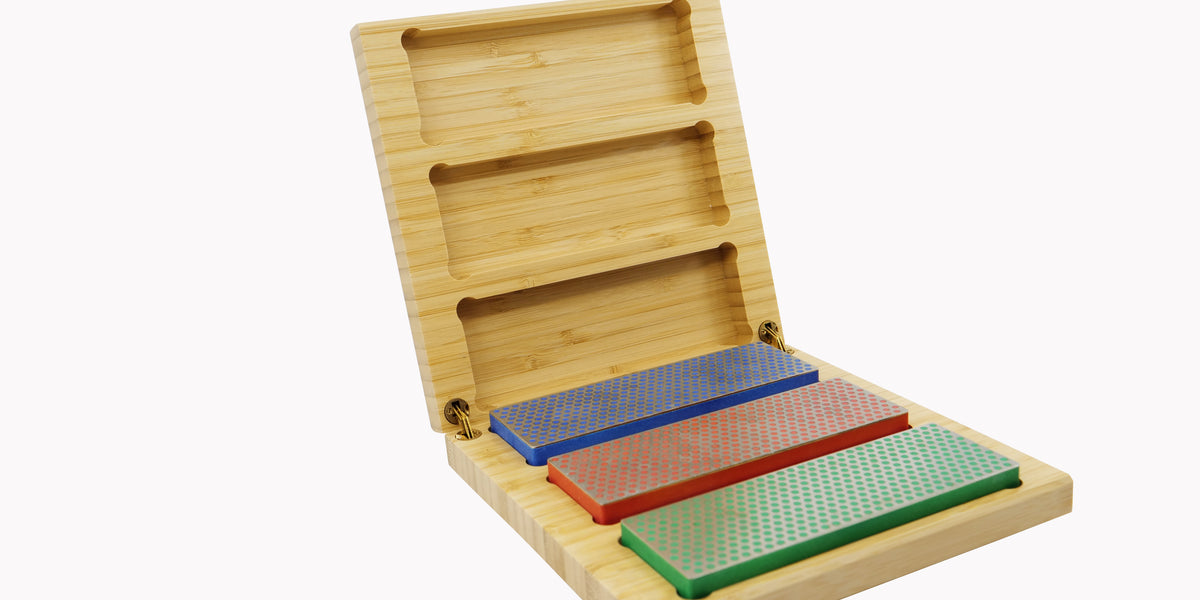 DMT Three Stone 6 Diamond Whetstone Set in Box Sharpening Supplies