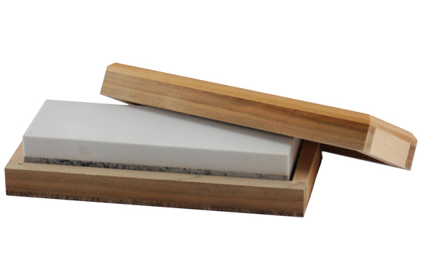 Pietra Arkansas Herbertz 10x4cm - Per Affilare Coltelli In Scatola Legno - Foto 3