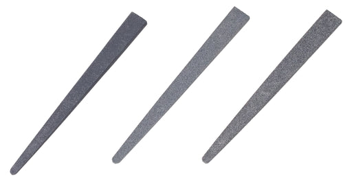 Silicon Carbide Silversmiths' Oval Double Tapered Stone 4" x 3/8"-3/16" x 1/8"-1/16"