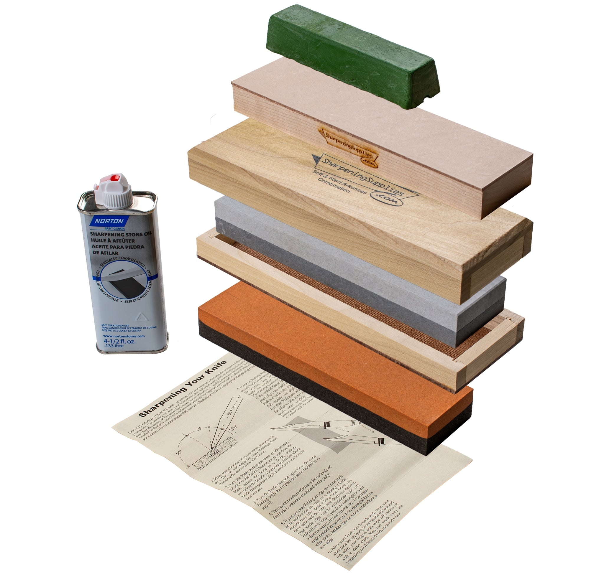 Oil File Sharpener Special Value Oil Stone Kits — Sharpening Supplies