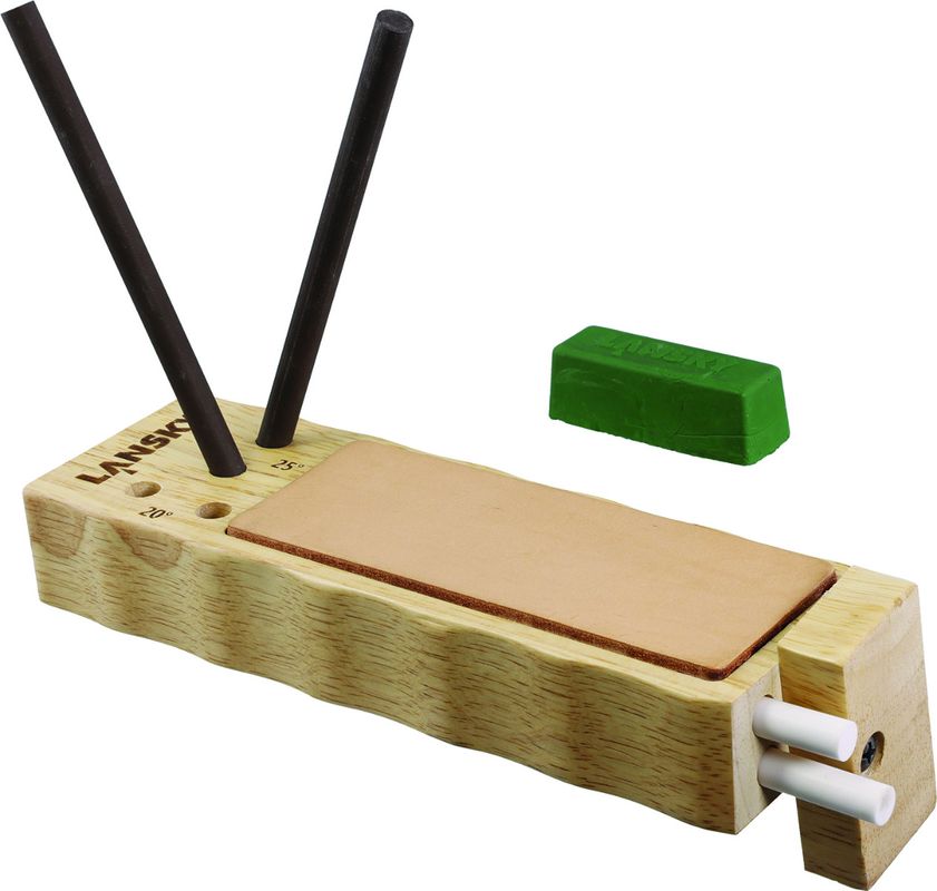 Lansky Ceramic 4 Rod TurnBox with Leather Strop — Sharpening Supplies