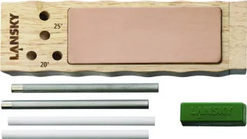 Lansky Diamond/Ceramic 4 Rod TurnBox with Leather Strop